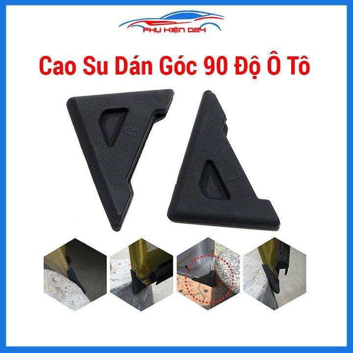Bộ 2 miếng cao su dán chống va quệt góc cửa ô tô góc 90 độ kích thước 45x60mm