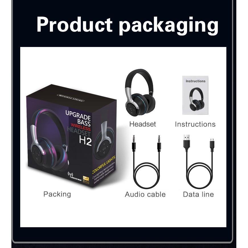 Tai Nghe Chụp Tai Bluetooth Không Dây Chống Ồn Có Micro Cao Cấp