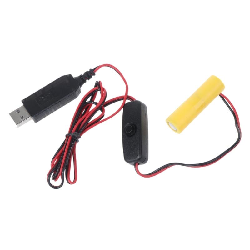 6V LR6 AA Dummy Pin AA Cáp loại bỏ pin với công tắc thay thế pin 4pcs 1.5V AA cho đèn LED Điện tử