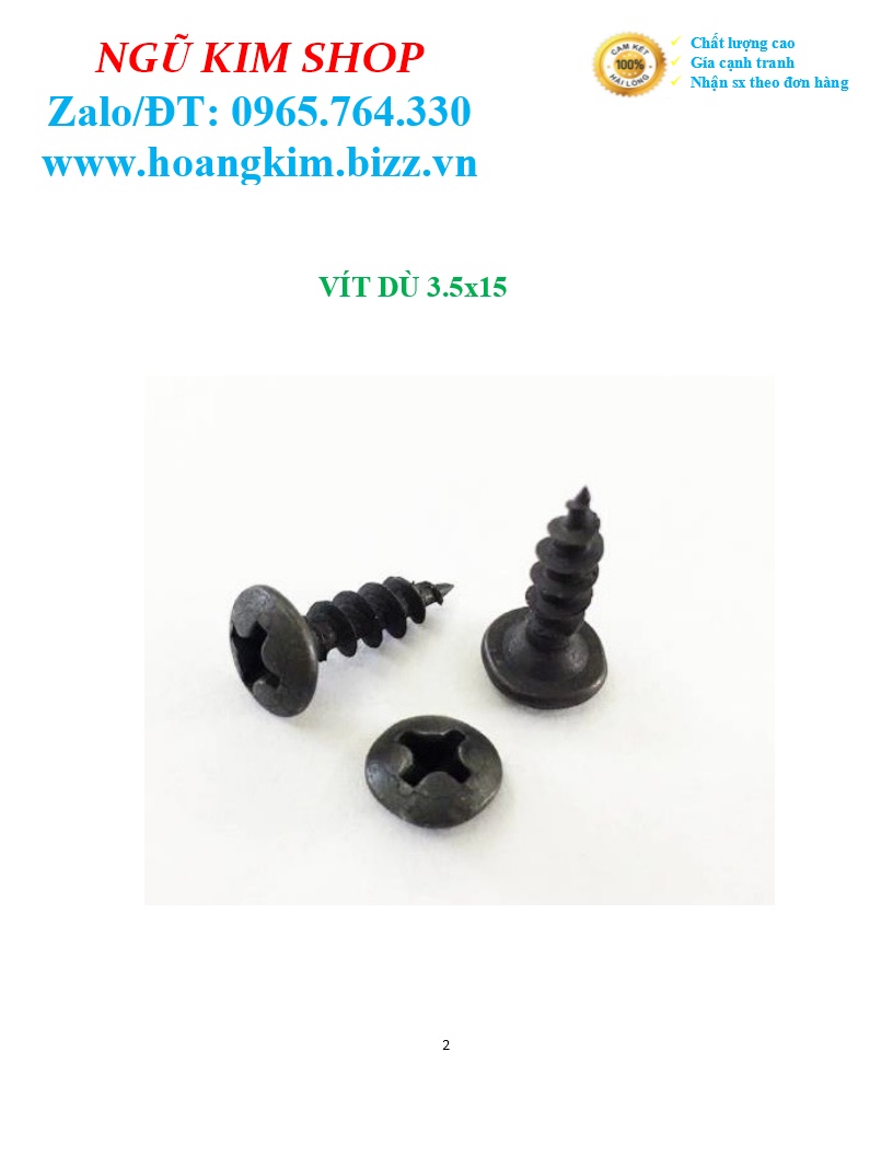 VÍT BẮT LOA 3,5 x 15