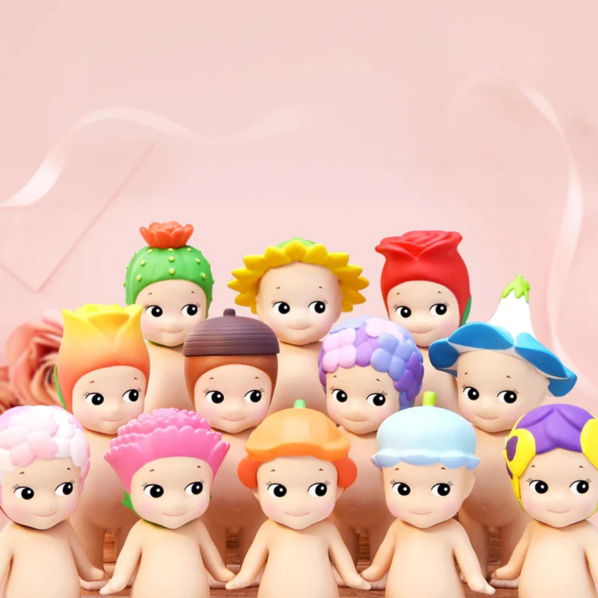 Blindbox Mô Hình Trang Trí Mini - Sonny Angel - Flower Series - Smiski