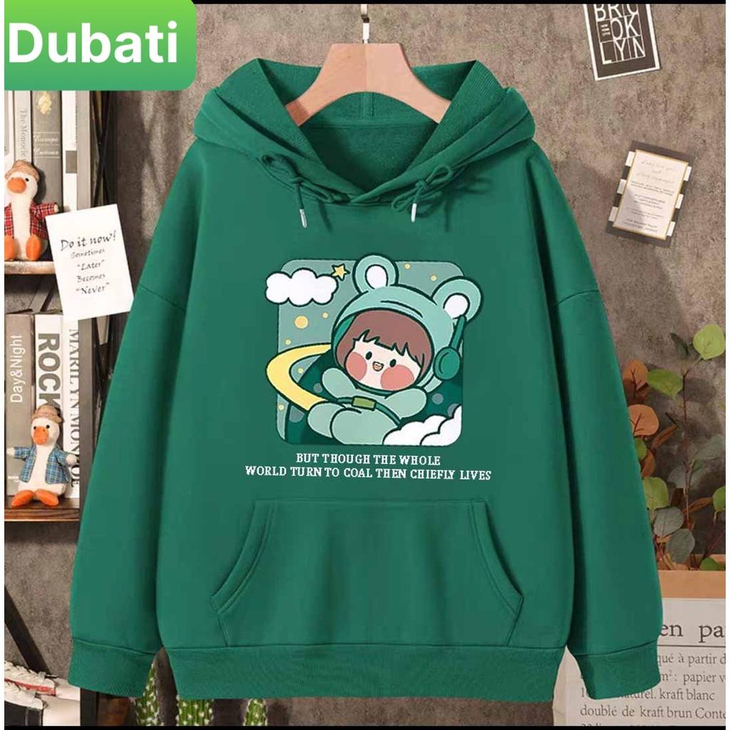 ÁO KHOÁC HOODIE NAM NỮ UNISEX CHẤT NỈ DÀY PHOM FROM RỘNG CEM BÉ CUTE UNISEX SÀNH ĐIỆU VIP- DUBATI FASHION