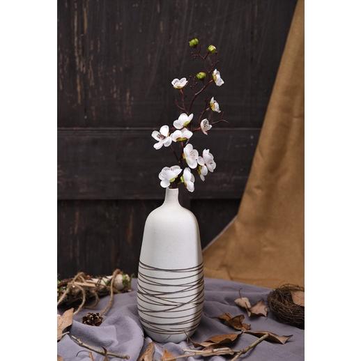 Cành đào giả nhựa màu trắng trang trí Tết đẹp 60cm mã AZHOA0031