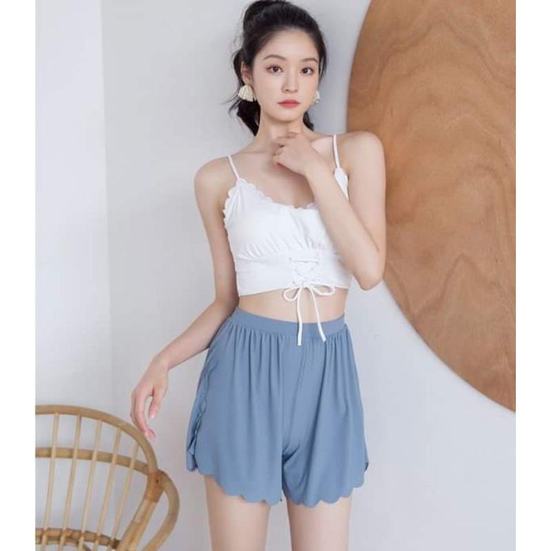 Đồ Bơi 3 Mảnh Lưng Cao Kèm Quần Đùi S137