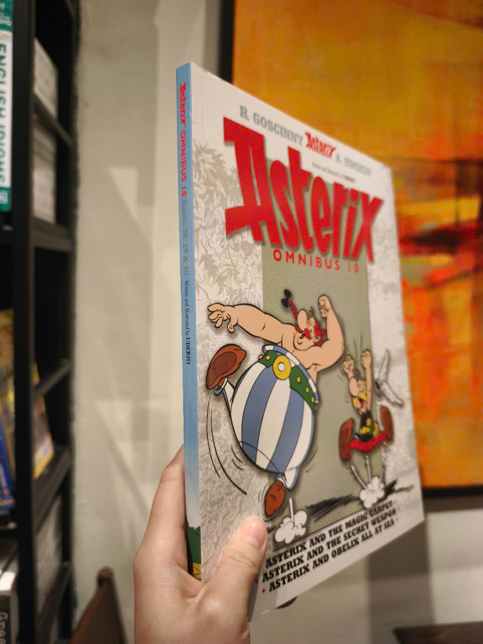 Sách - Asterix: Asterix Omnibus 10: Asterix and The Magic Carpet, Asterix and The Secret Weapon, Asterix and Obelix All At Sea by René Goscinny