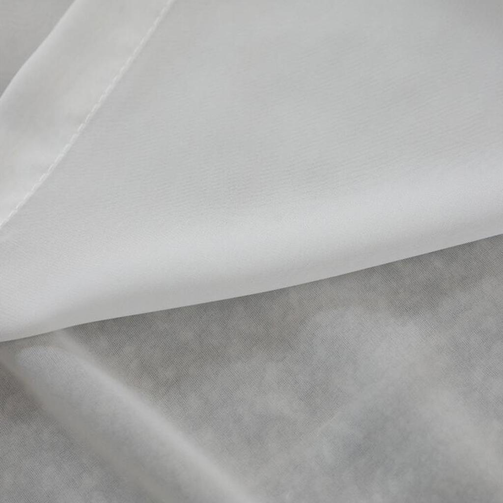 2pcs Sheer Chiffon Voile Curtain Panel Drape for Patio Sliding Doors 55x94inch