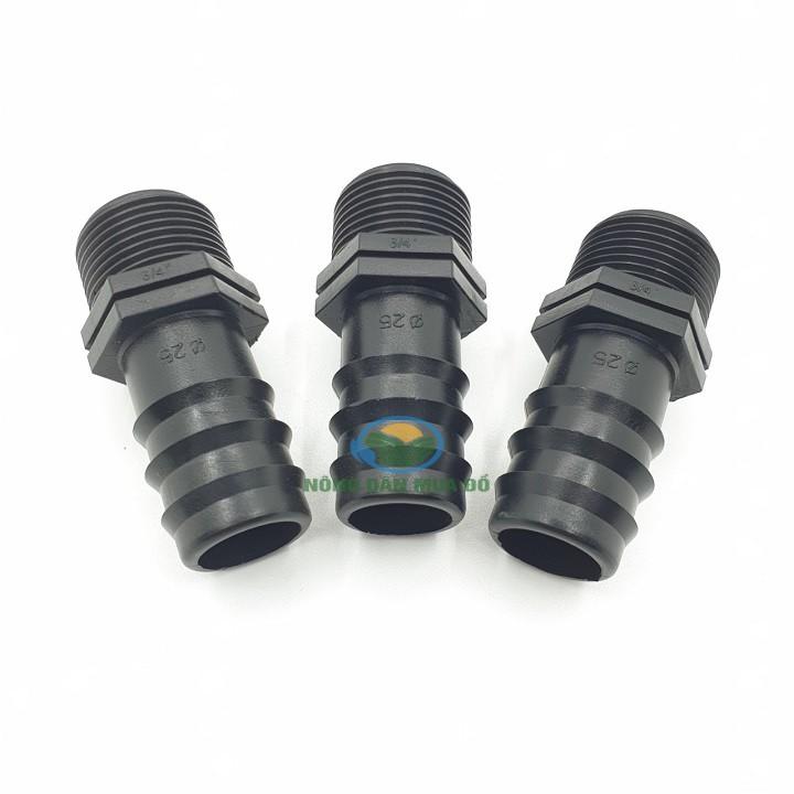 Nối ren ngoài 27mm ra ống pe 25mm- Combo 20