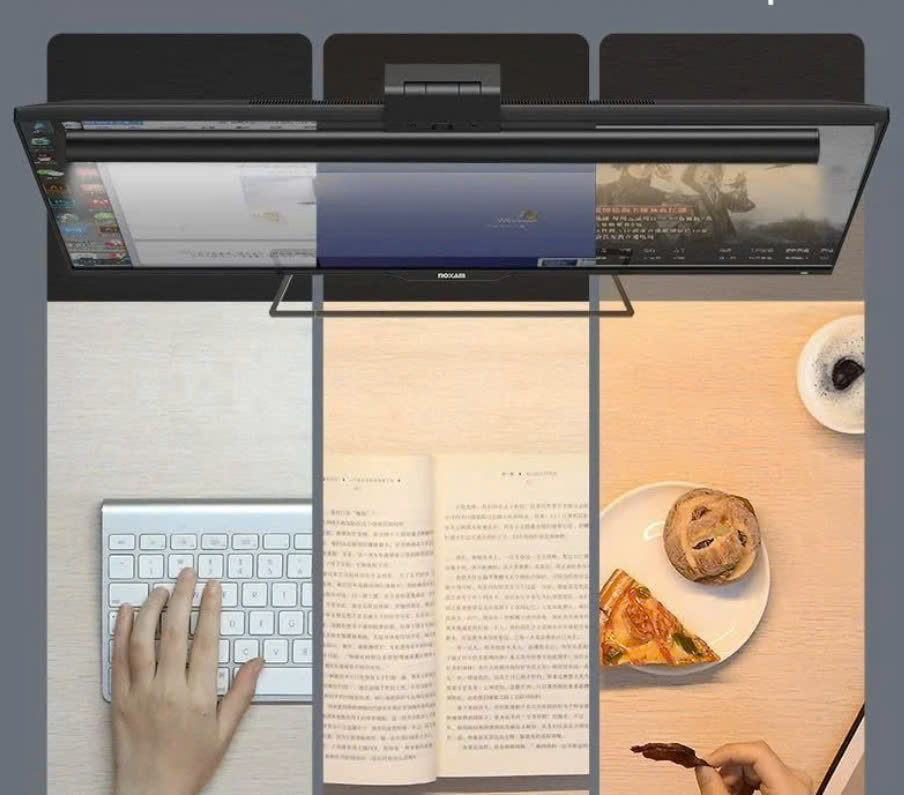 Đèn treo màn hình bảo vệ mắt Baseus i-Wok Series (i Work Youth Edition, 3 Light Mode, Anti Bluelight, USB Asymmetric light source, Stepless Dimming Screen Hanging Light) [hàng chính hãng]