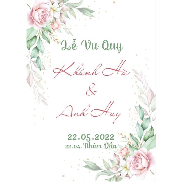 BẢNG TÂN HÔN_VU QUY TÊN CÔ DÂU CHÚ RỂ TRANG TRÍ TIỆC CƯỚI_DECAL VIP