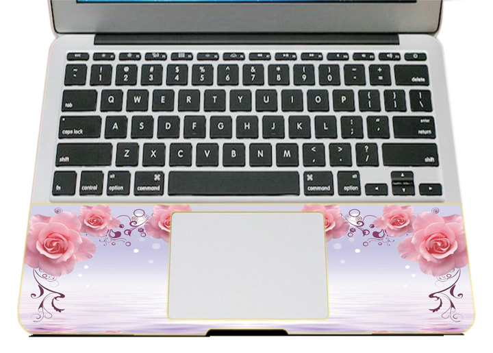 Miếng Dán Trang Trí Mặt Ngoài + Lót Tay Laptop Hoa Văn LTHV - 383