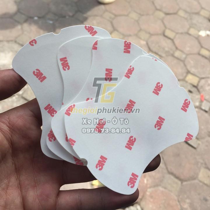 Combo bộ ốp tay nắm cửa mạ Crom và hõm cửa 3M xe Kia Morning 2012-2018