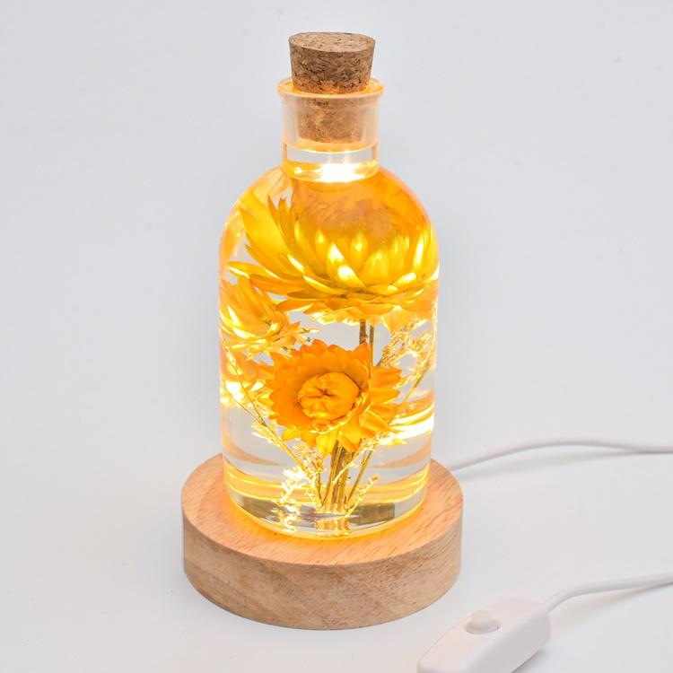 Đèn ngủ để bàn dễ thương 3d cute, Đèn trang trí phòng ngủ hoa bất tử epoxy siêu bền, Quà tặng sinh nhật ý nghĩa 2POXY