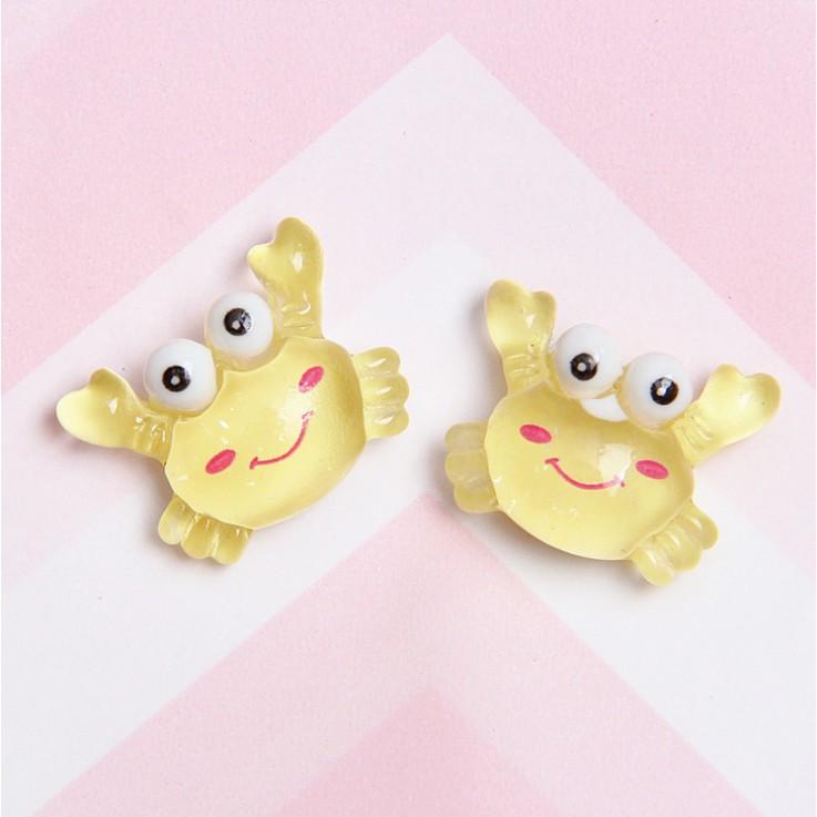 HN * Charm cua nhỏ trong suốt với nhũ cho các bạn trang trí vỏ điện thoại, DIY