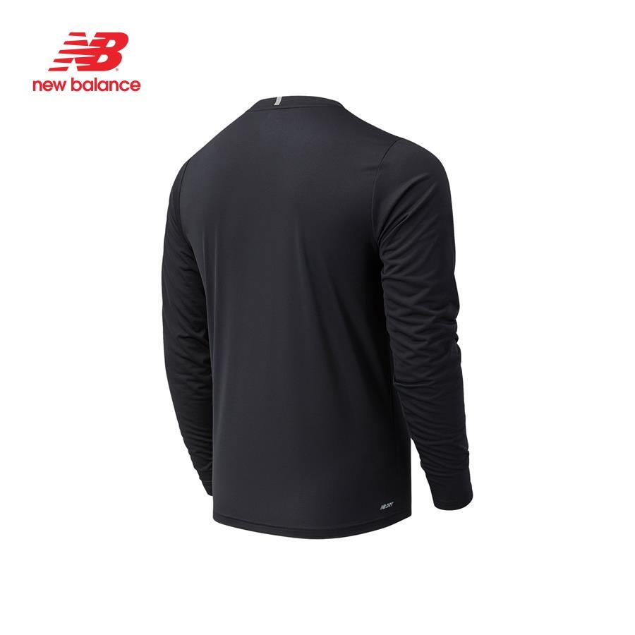 Áo thun tay dài thể thao nam New Balance APP RUNNING LONG SLEEVES T-SHIRT M BLACK - MT11206BK (form quốc tế