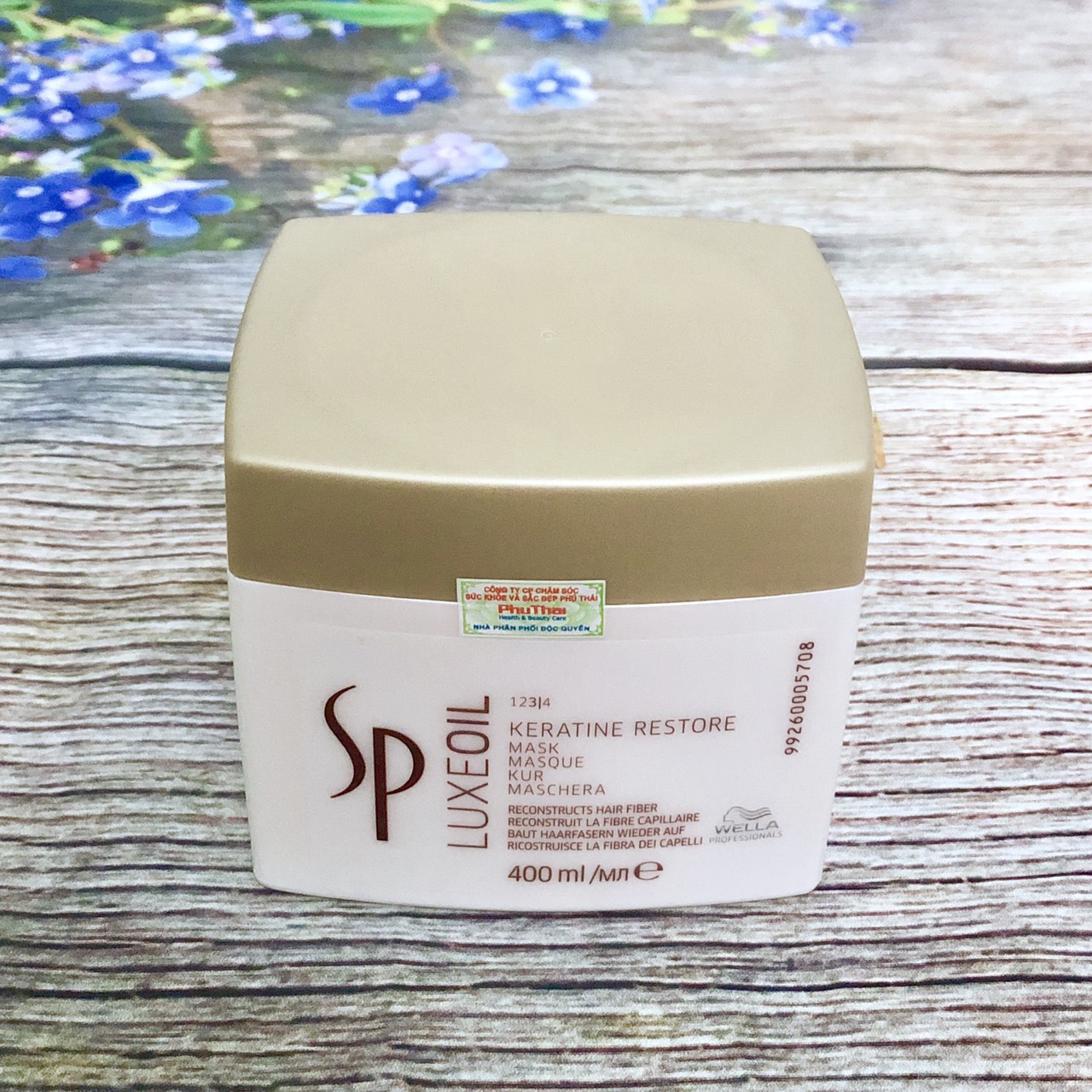 Dầu hấp ủ phục hồi tóc hư tổn cao cấp Wella SP Keratin Luxe Oil hair mask 400ml chính hãng Đức