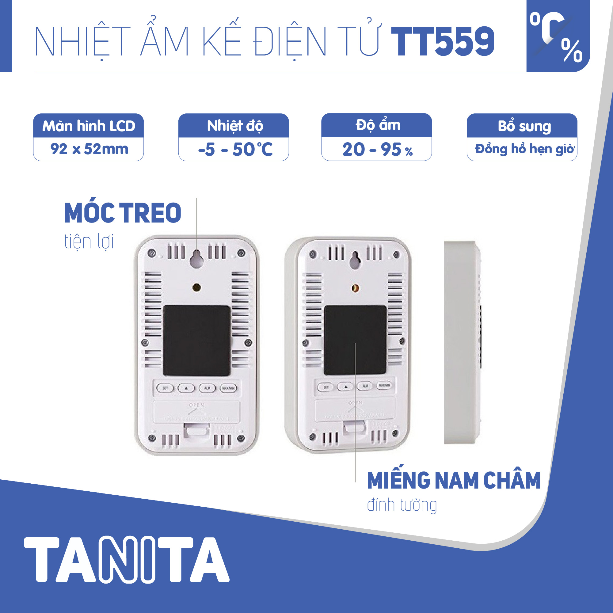 Nhiệt ẩm kế điện tử Tanita TT559 chính hãng nhật,Nhiệt ẩm kế cơ,Nhiệt ẩm kế điện tử,Nhiệt ẩm kế nhật,Nhiệt ẩm kế chính xác,Nhiệt ẩm kế phòng,Nhiệt ẩm kế trong phòng cho trẻ sơ sinh,Nhiệt ẩm kế treo tường,Nhiệt ẩm kế đo độ ẩm, Nhiệt ẩm kế tanita, Nhiệt ẩm kế nhật bản Ẩm kế