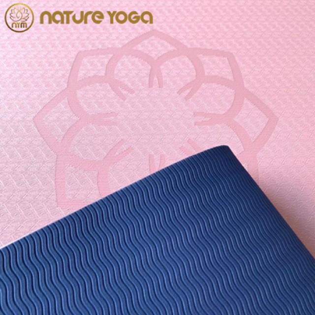 Thảm Yoga Cao Cấp Định Tuyến Hoa Sen Nature ZC-Bách Hóa Online