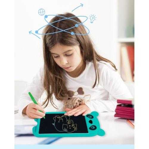 Bảng viết thông minh LCD tự xóa cho bé tập vẽ, viết  Bảng Gấu trúc đơn màu JY085