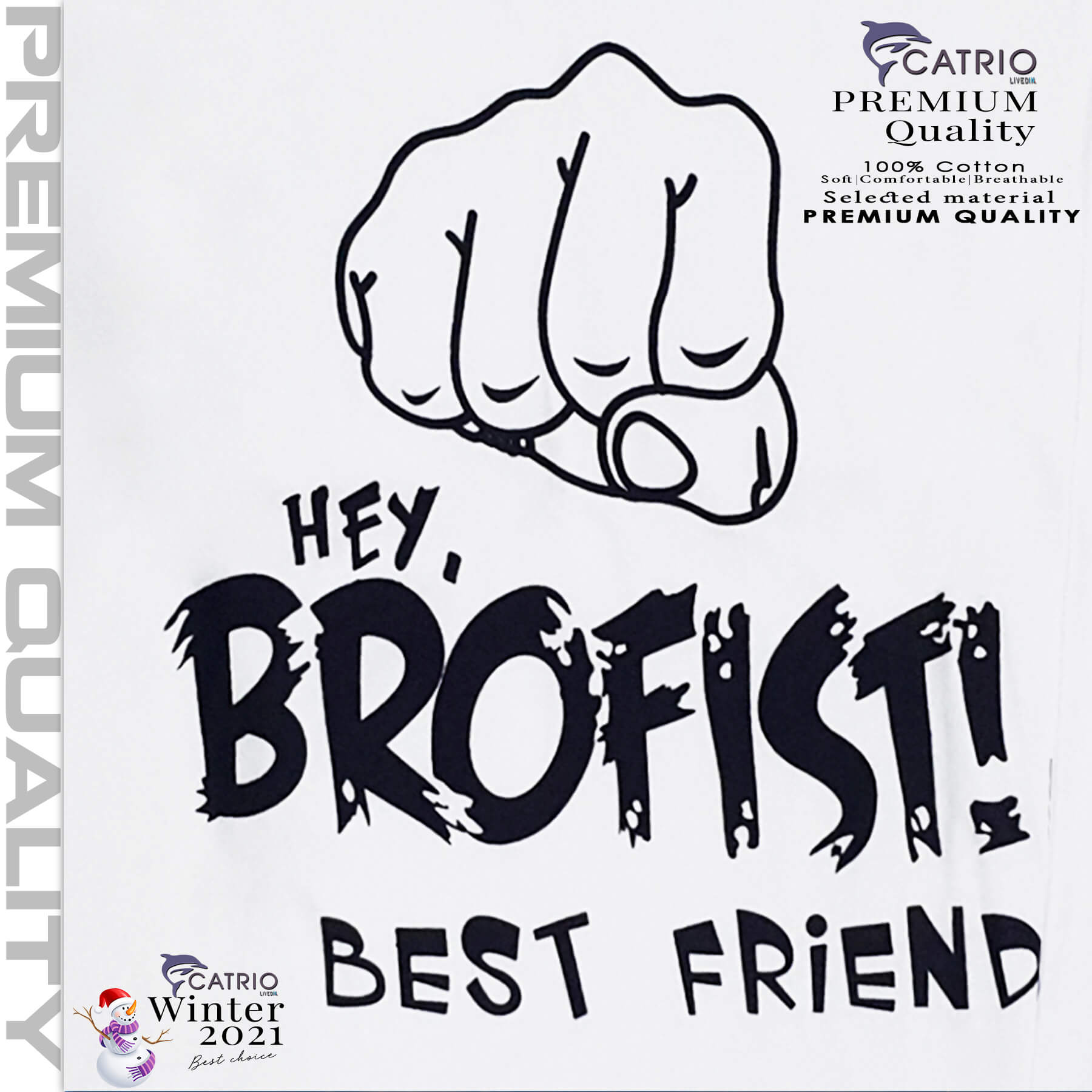 ÁO THUN DÀI TAY BÉ TRAI CATRIO HÌNH BROFIST MÀU TRẮNG là áo phông trẻ em từ 9 tuổi đến 16 tuổi , vải 100% cotton an toàn, thuộc BST quần áo trẻ em mùa thu đông CATRIO 2021