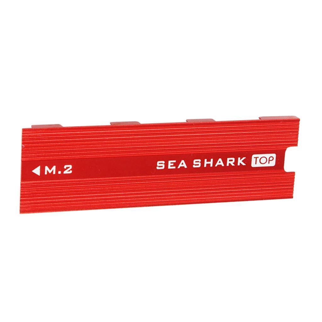 2 Pieces Aluminum Heatsink Heat Sink for PCIe NVMe M.2 SSD Cooling Effect