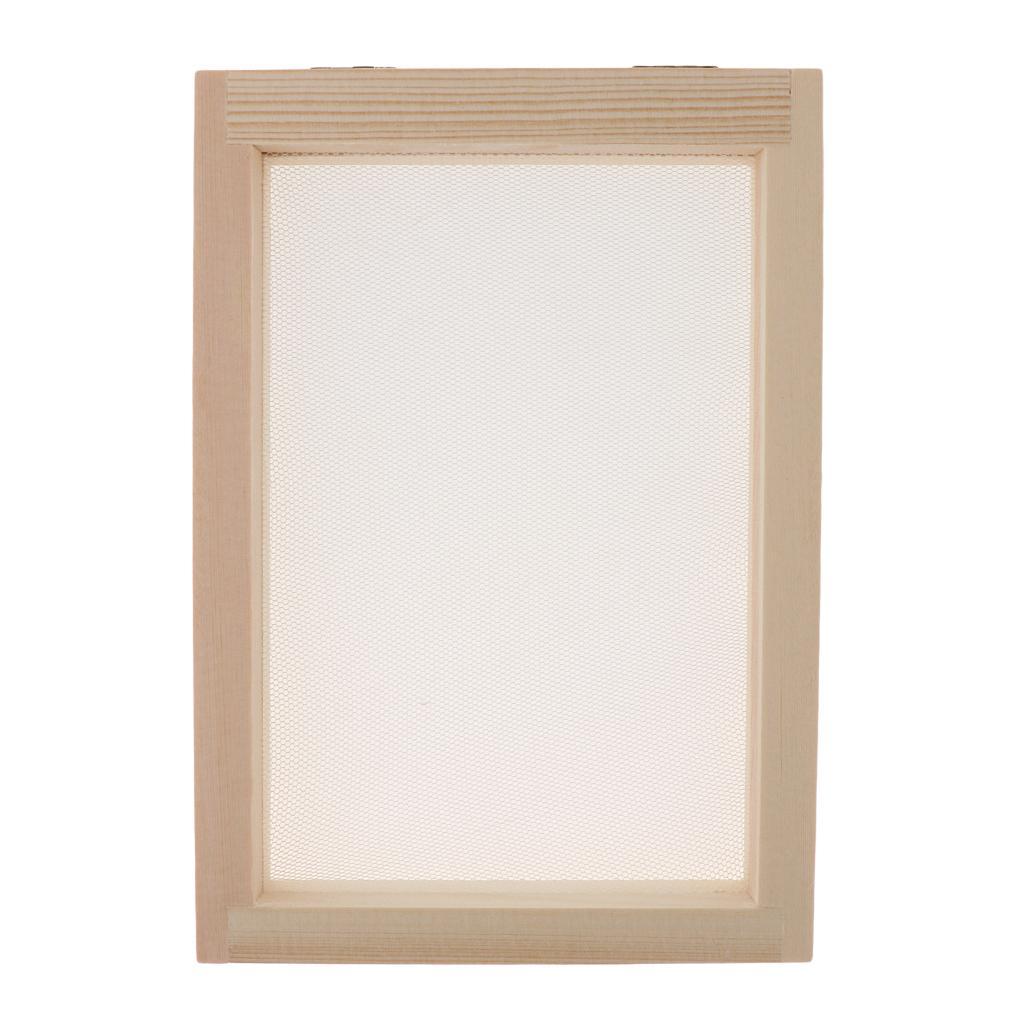 2-Piece of Sizes Paper Making Kit Mould Screen Frame, DIY Craft Gift, Handcraft , Recycling, Paper Art, for Kids Adults