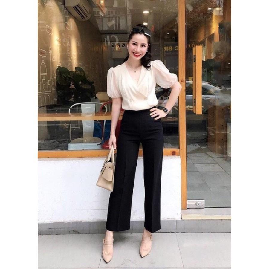 Quần Tây Công Sở Basic Ống Suông Túi Xéo có Size MS206