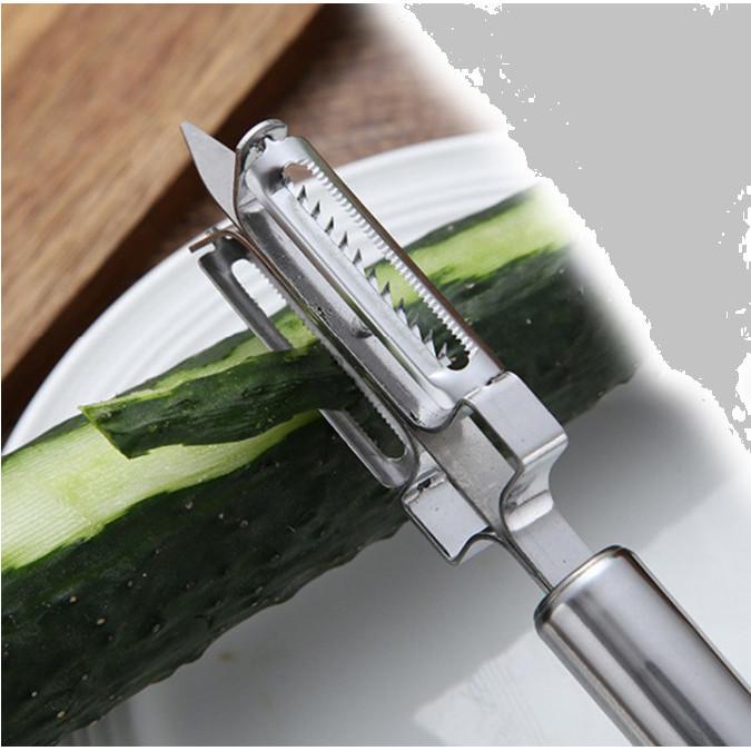 Dụng cụ gọt vỏ củ quả bằng inox cao cấp,dụng cụ bào sợi đa năng tiết kiệm thời gian-GD393-daobao