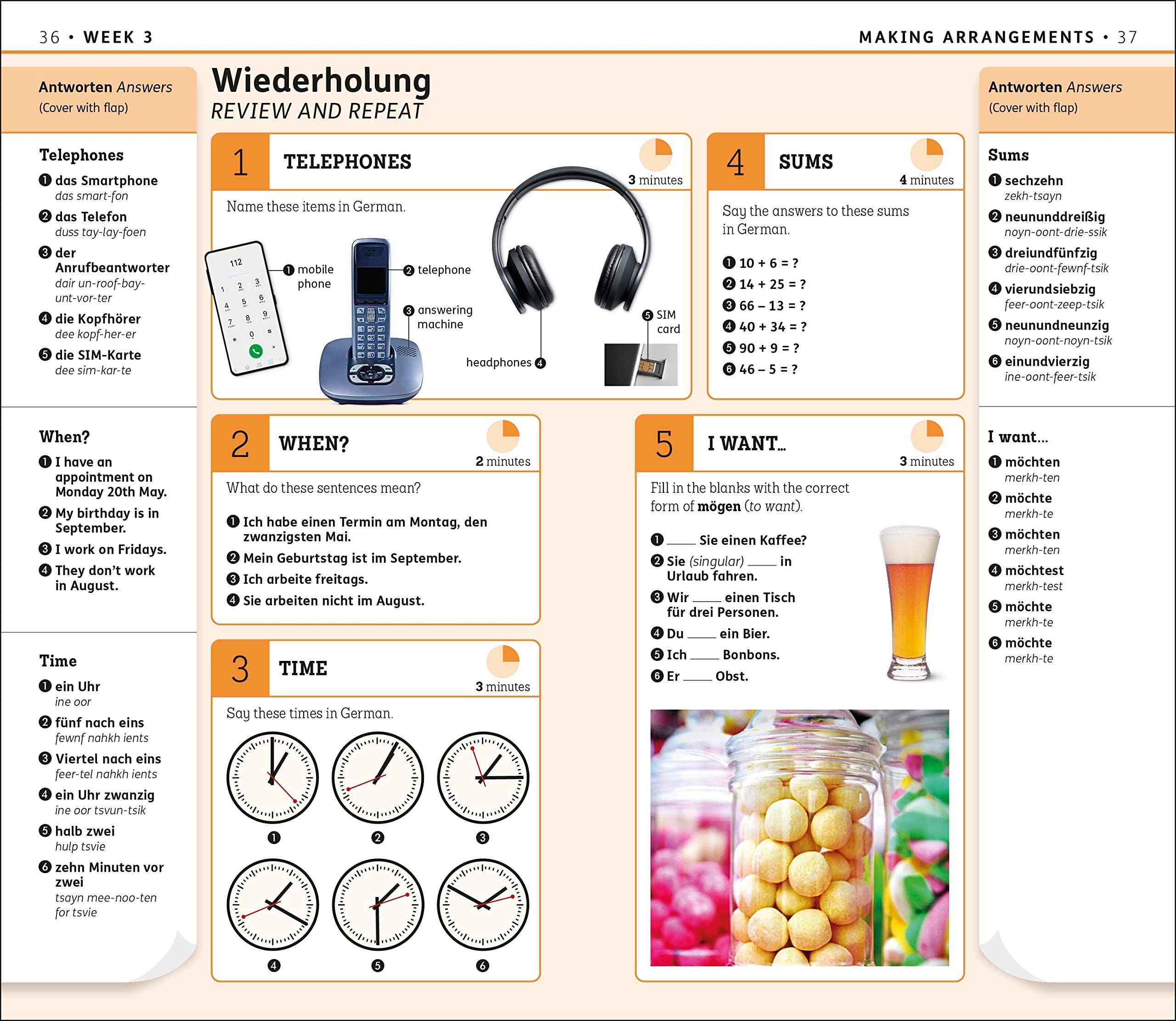 Sách ngoại văn: 15 Minute German - Learn In Just 12 Weeks