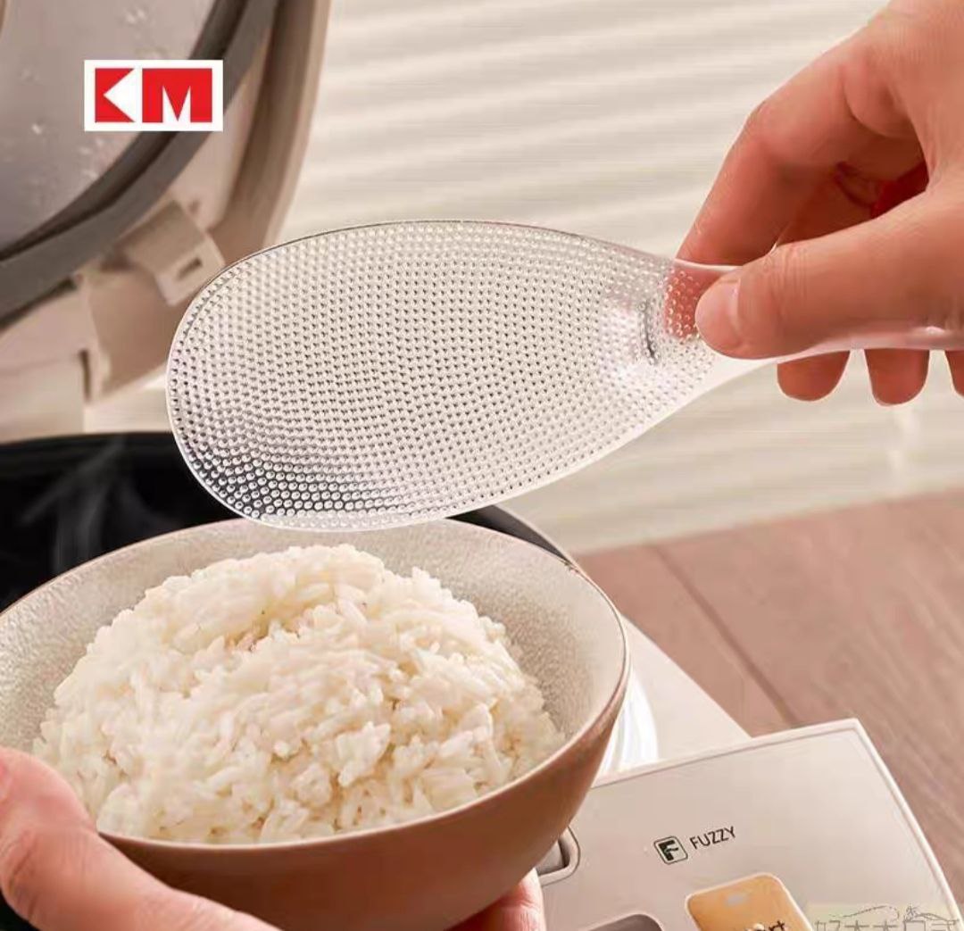 Muỗng Thìa xúc cơm chống dính nhà bếp Nhật Bản, xẻng xúc cơm, nồi cơm điện chịu nhiệt độ cao, thìa xúc cơm, lưới nhựa TPX, thìa xúc cơm màu trong suốt