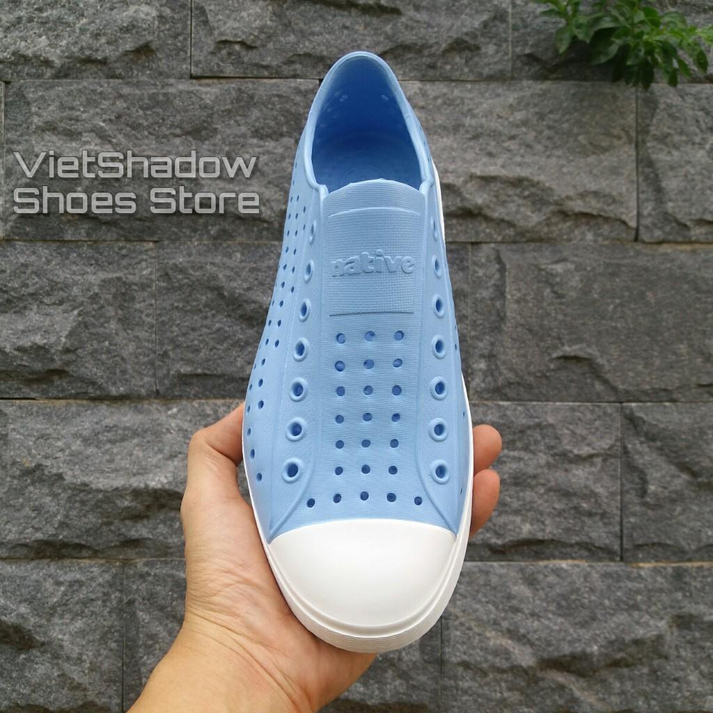 Giày nhựa đi mưa Native- Chất liệu nhựa xốp siêu nhẹ, không thấm nước - Màu xanh da trời