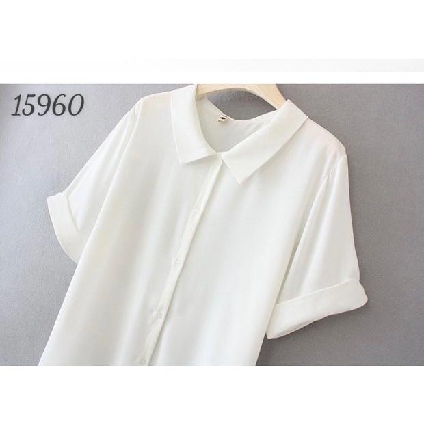 Sơmi BIGSIZE tay ngắn màu trơn 15960