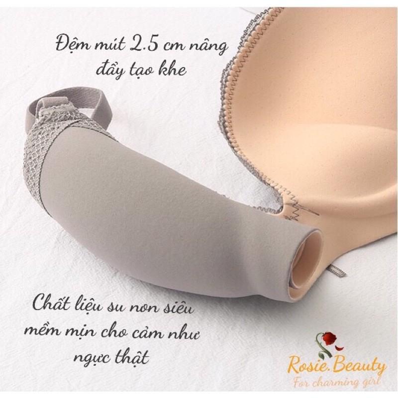 Áo lót nữ không gọng đúc su cao cấp nâng ngực viền ren đệm vừa tạo from cực đẹp AS/133