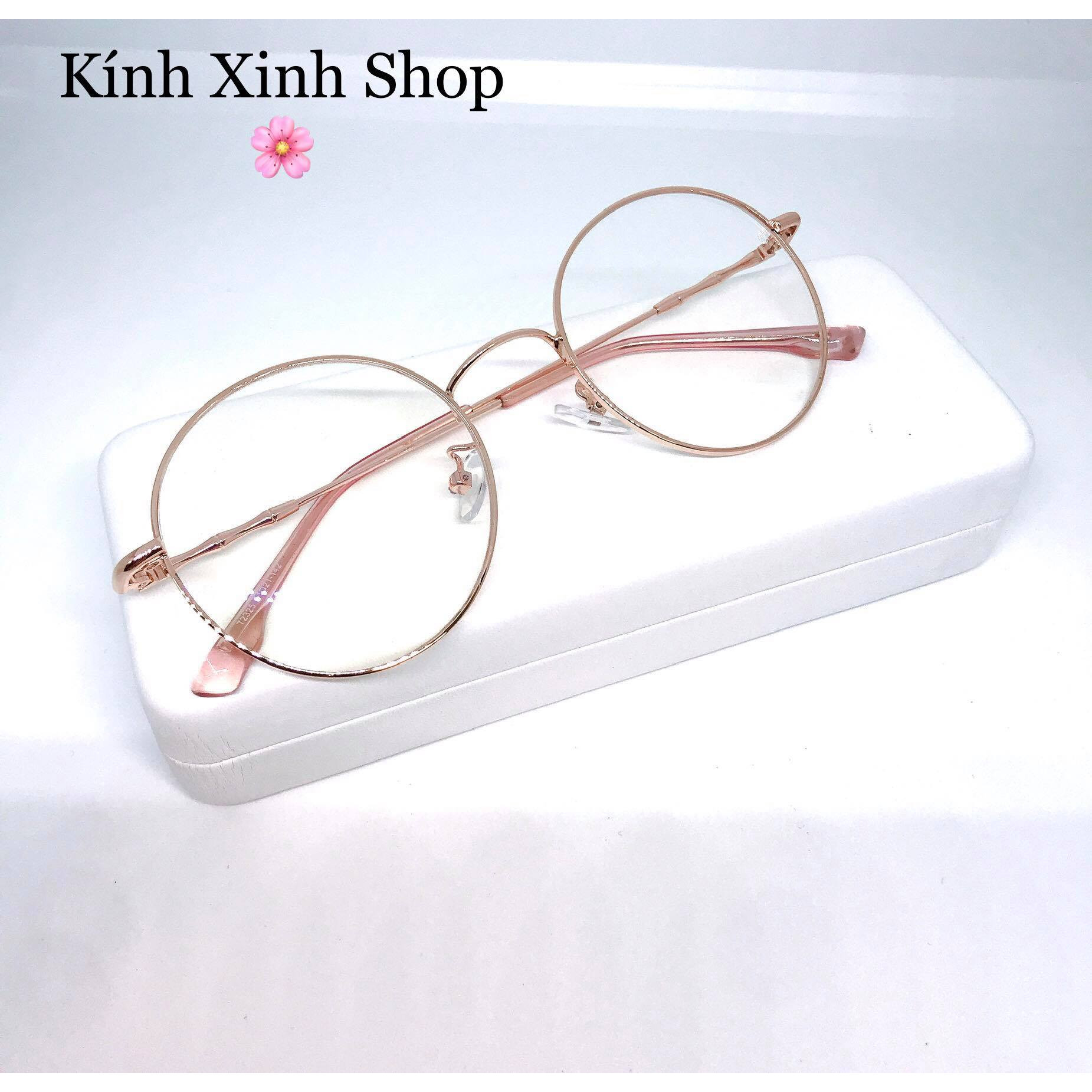 Kính Mắt tròn cao cấp cho Nam và nữ tròng chống ánh sáng xanh uv G72325