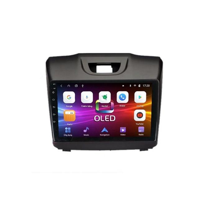 Mặt dưỡng kèm dây nguồn lắp màn hình android cho xe CHEVROLET DMAX