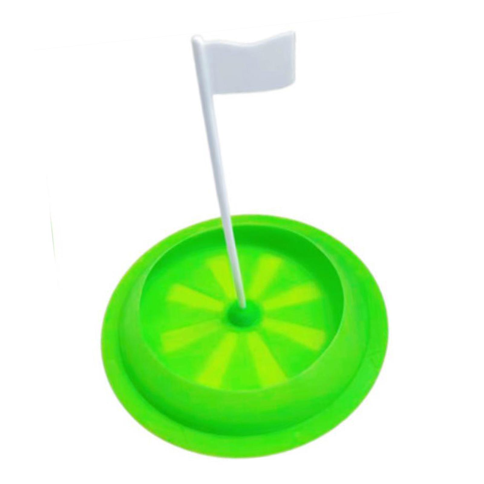 Golf Putting Cup Golf Training Aid Unisex Game with Flag Silicone Tool Practice Golf Putting  for Golf Office Training Yard Backyard