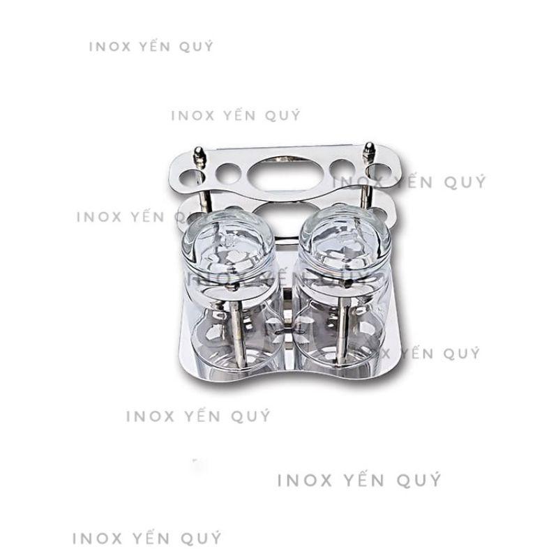 Kệ cắm bàn chải và kem đánh răng INOX 304