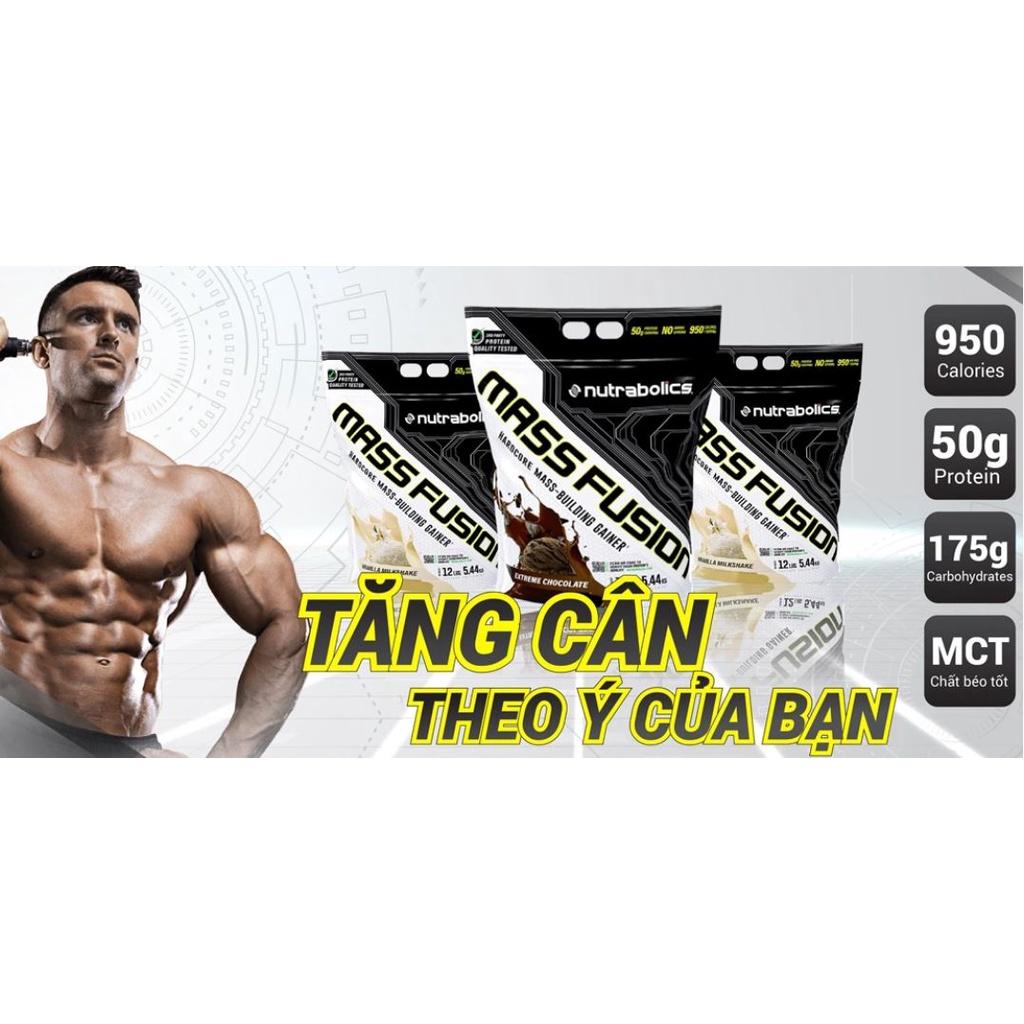 Mass Fusion Sữa Tăng Cân Nhanh Tăng Cơ Nutrabolics Mass Fusion 12lbs Từ Canada