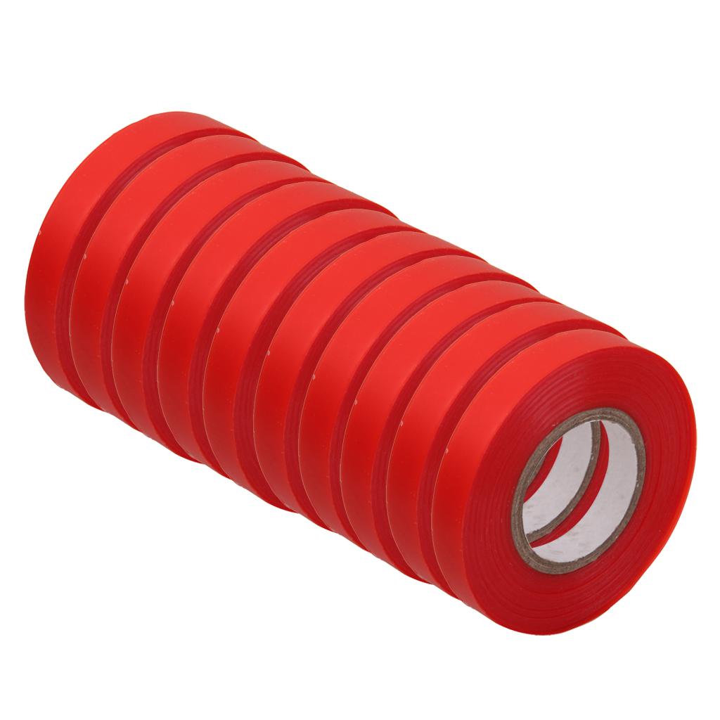 10 Rolls Red Sturdy Stretch Tie Tape 82ft Plant Garden In/Outdoor Decor