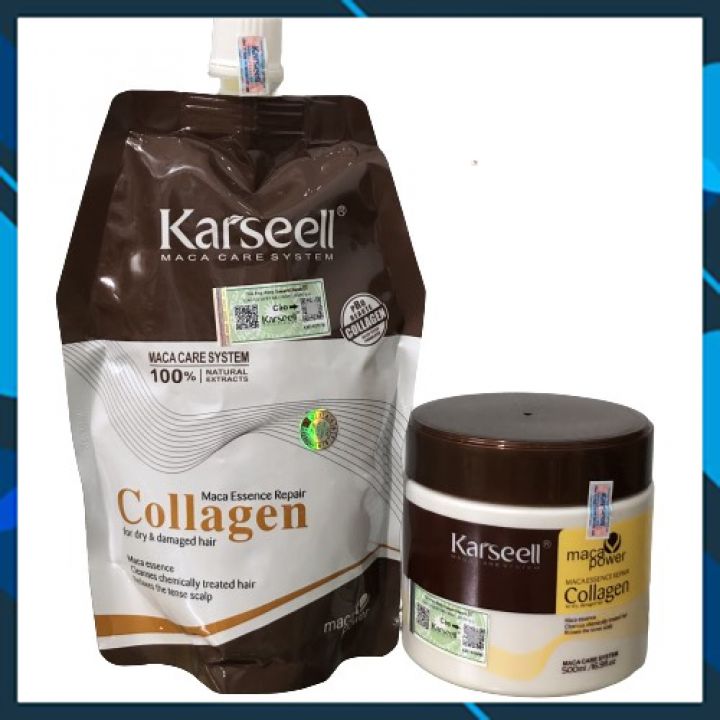 Kem Ủ Tóc Collagen Karseell Maca 500ml (Hủ)