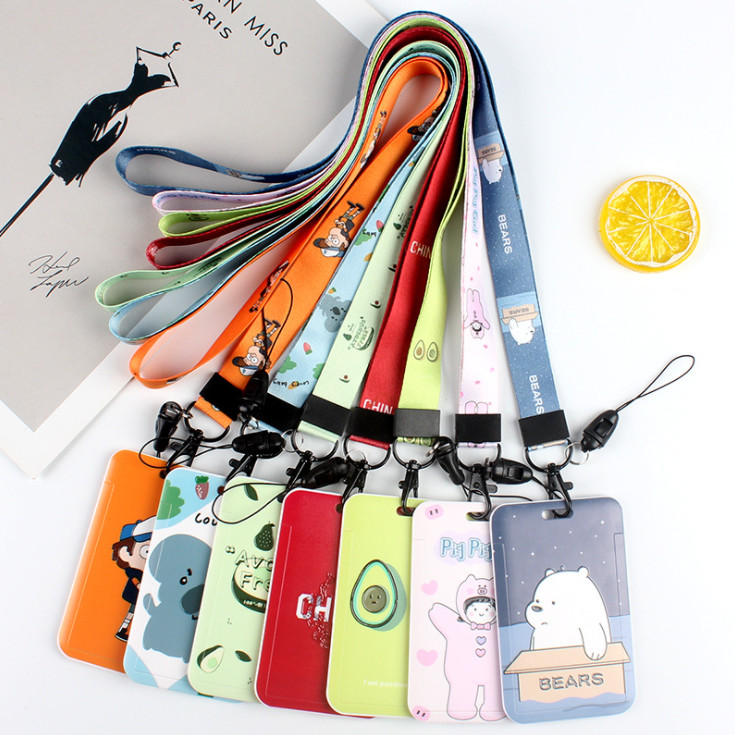 Dây Đeo Thẻ Sinh Viên  , Dây Đeo Thẻ Dọc Cho Học Sinh, Nhân Viên Văn Phòng Kute Lạc Lối - Combo Dây&Thẻ - BEYOU