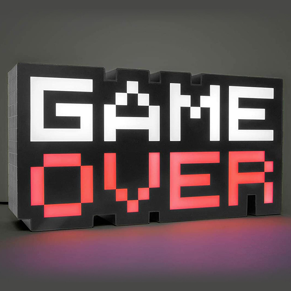 Đèn Trang Trí Điều Khiển Bằng Giọng Nói 7 Màu Msj Game Over Sign Voice Control