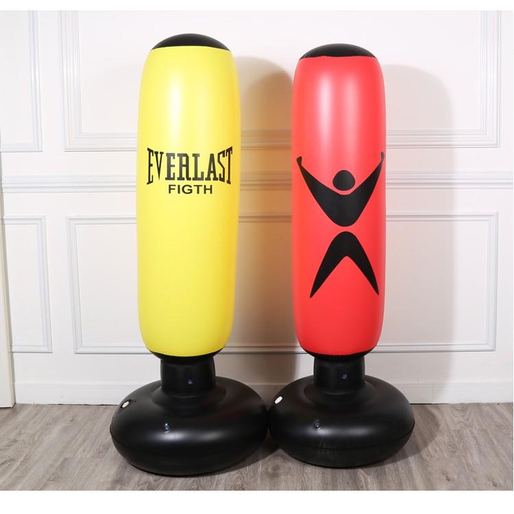 Bao Trụ Boxing Bơm Hơi Tự Cân Bằng Cao 1.6m