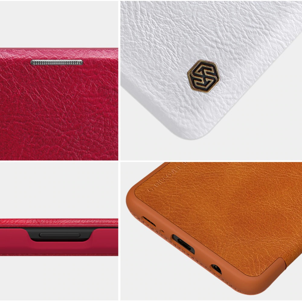 Bao Da Da Bò Nillkin Qin Cho Samsung Galaxy S10 Có Ngăn Đựng Thẻ - Hàng Chính Hãng