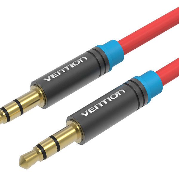 Dây cáp Audio P450AC2500-R 3.5mm Vention dài 25m vỏ nhựa PVC đầu mạ vàng 24k chính hãng Vention