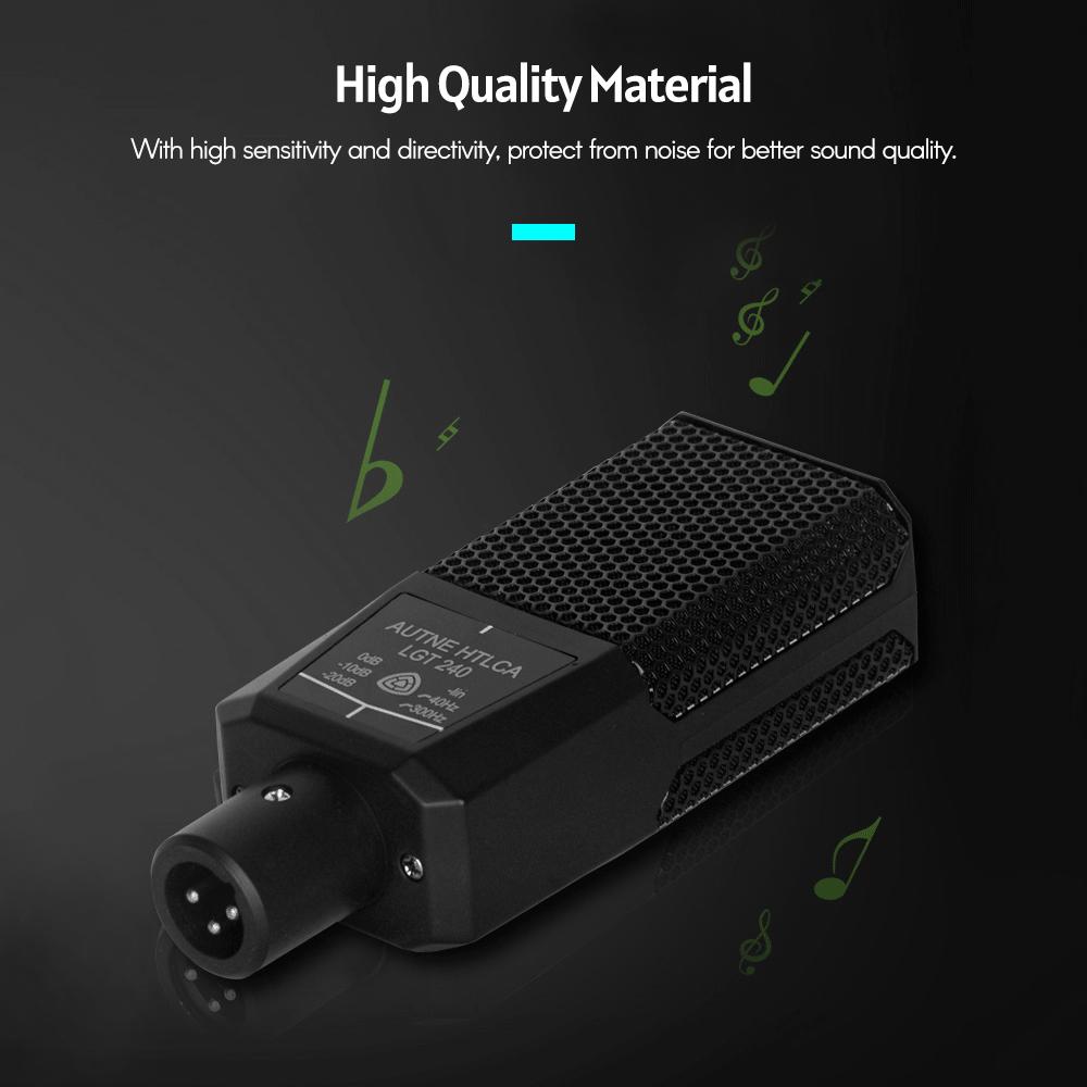 Micrô Podcasting ngưng tụ hình vuông đa hướng cho điện thoại thông minh phát trực tiếp