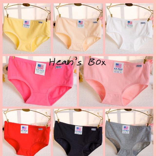 Set 10 Quần lót cotton mẫu HB003 thoáng mát
