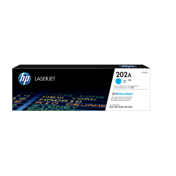 HP 202A Cyan Original LaserJet Toner Cartridge(CF501A) - Hàng Chính Hãng