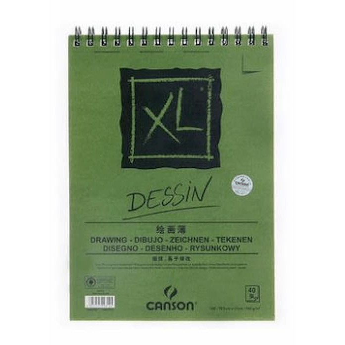 Giấy vẽ dành cho vẽ màu chì Canson XL Dessin 16k, 40 tờ, 160gsm