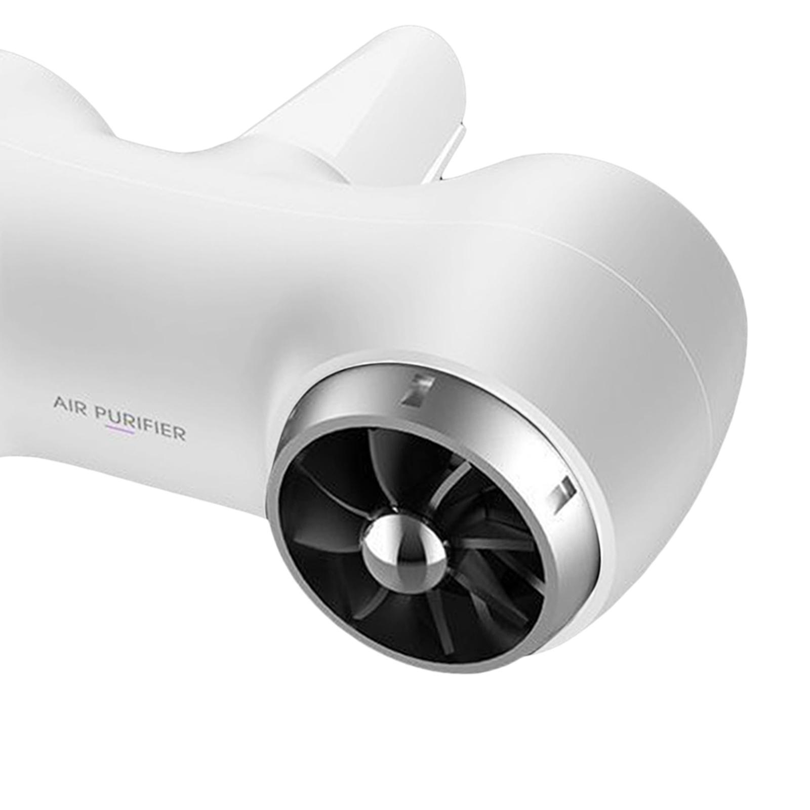 Premium Car Air Purifier Smoke Pet Smell Odor Negative Ion  White