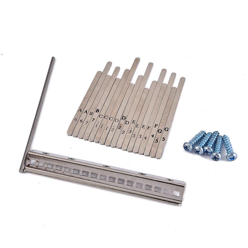 Replacement Kalimba Thumb Piano Steel Keys For 17 Key African Kalimba